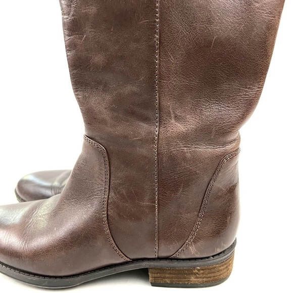 Sam Edelman Patton 2 Brown Leather Riding Boots - Size 8 - Picture 4 of 12
